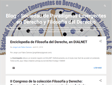 Tablet Screenshot of filosofiadelderechocolombia.net